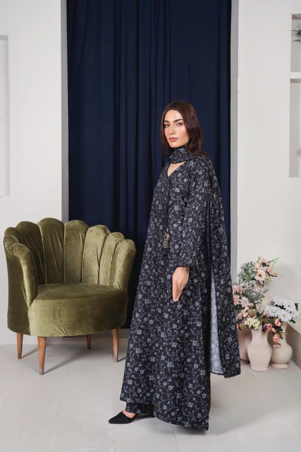 MAHJABEEN Digital Print Lawn 3pcs Bi-1003