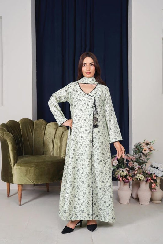 MAHJABEEN Digital Print Lawn 3pcs Bi-1003