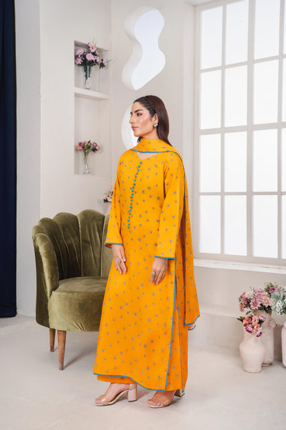 MAHJABEEN Digital Print Lawn 3pcs Bi-1001