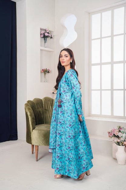 MAHJABEEN Digital Print Lawn 3pcs Bi-1003