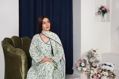 MAHJABEEN Digital Print Lawn 3pcs Bi-1003