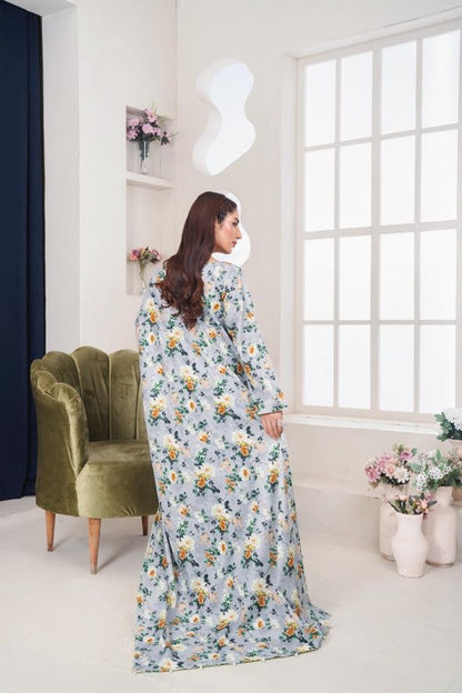 MAHJABEEN Digital Print Lawn 3pcs Bi-1002