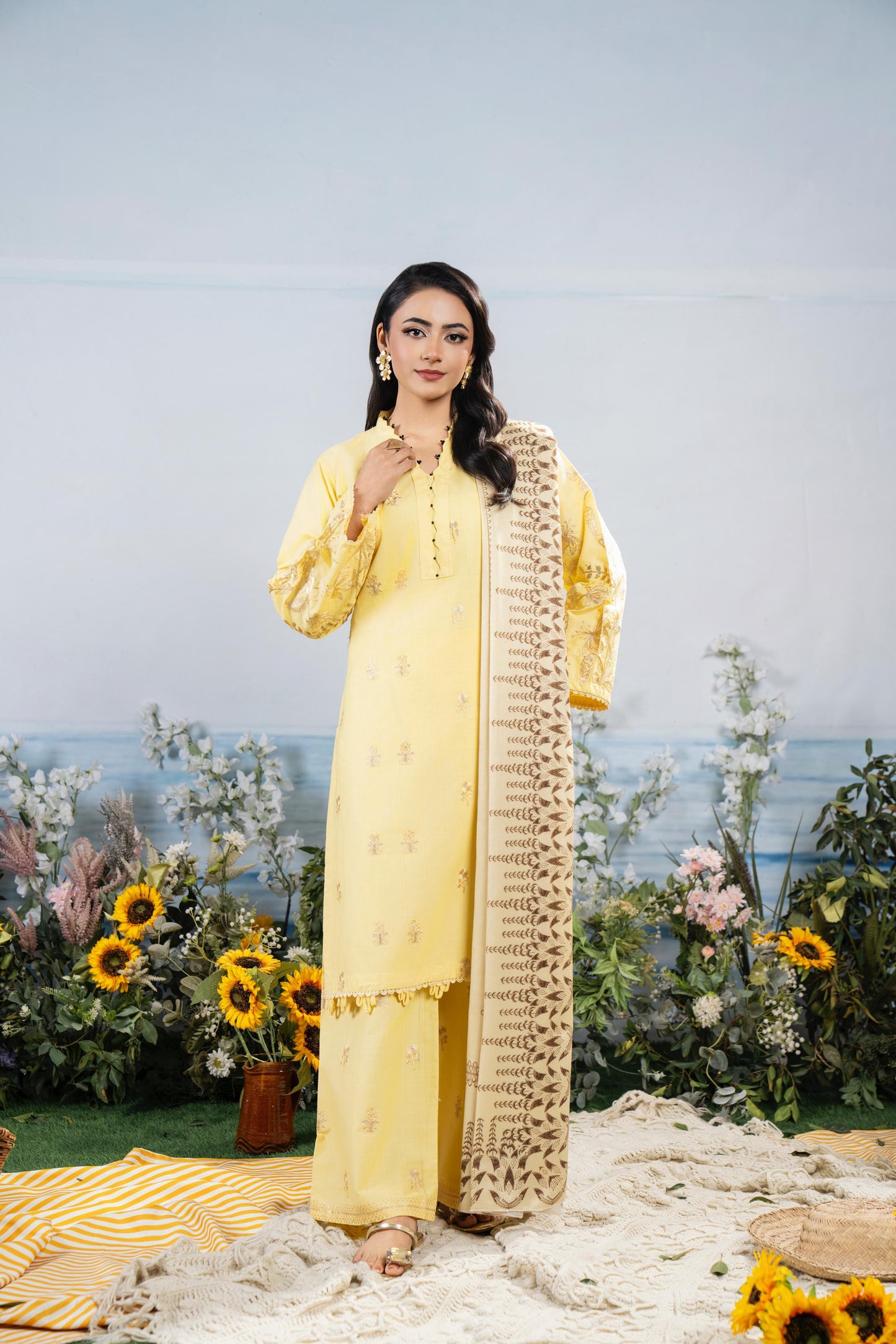 NOOR-E-BAHAR Embroidered 3pcs Bi-1006