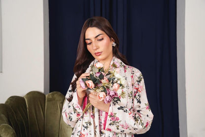 MAHJABEEN Digital Print Lawn 3pcs Bi-1002